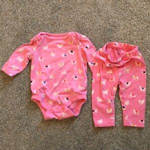 Baby Gap Matching Llama Set